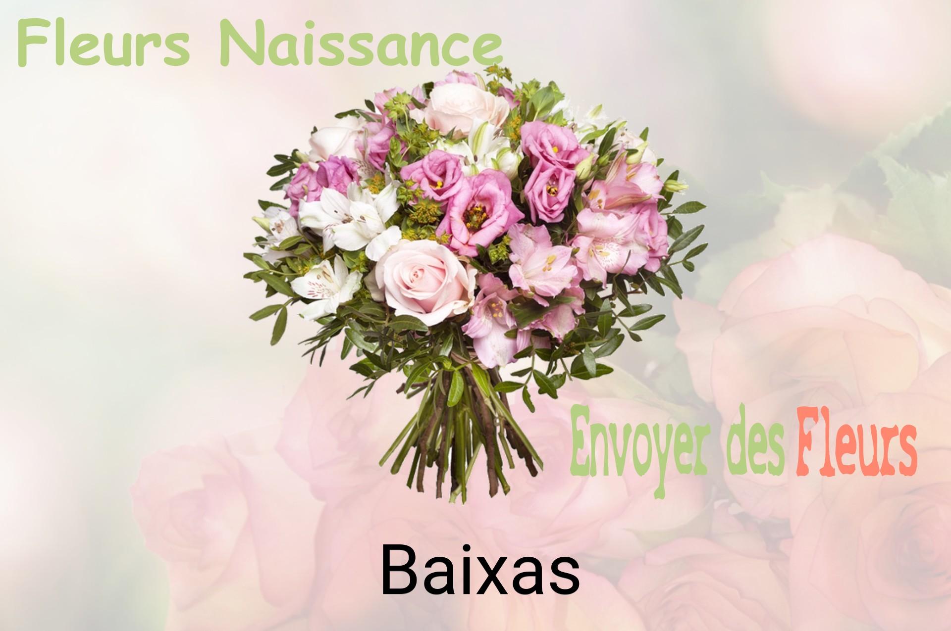 Bouquet de fleurs de naissance livré à Baixas