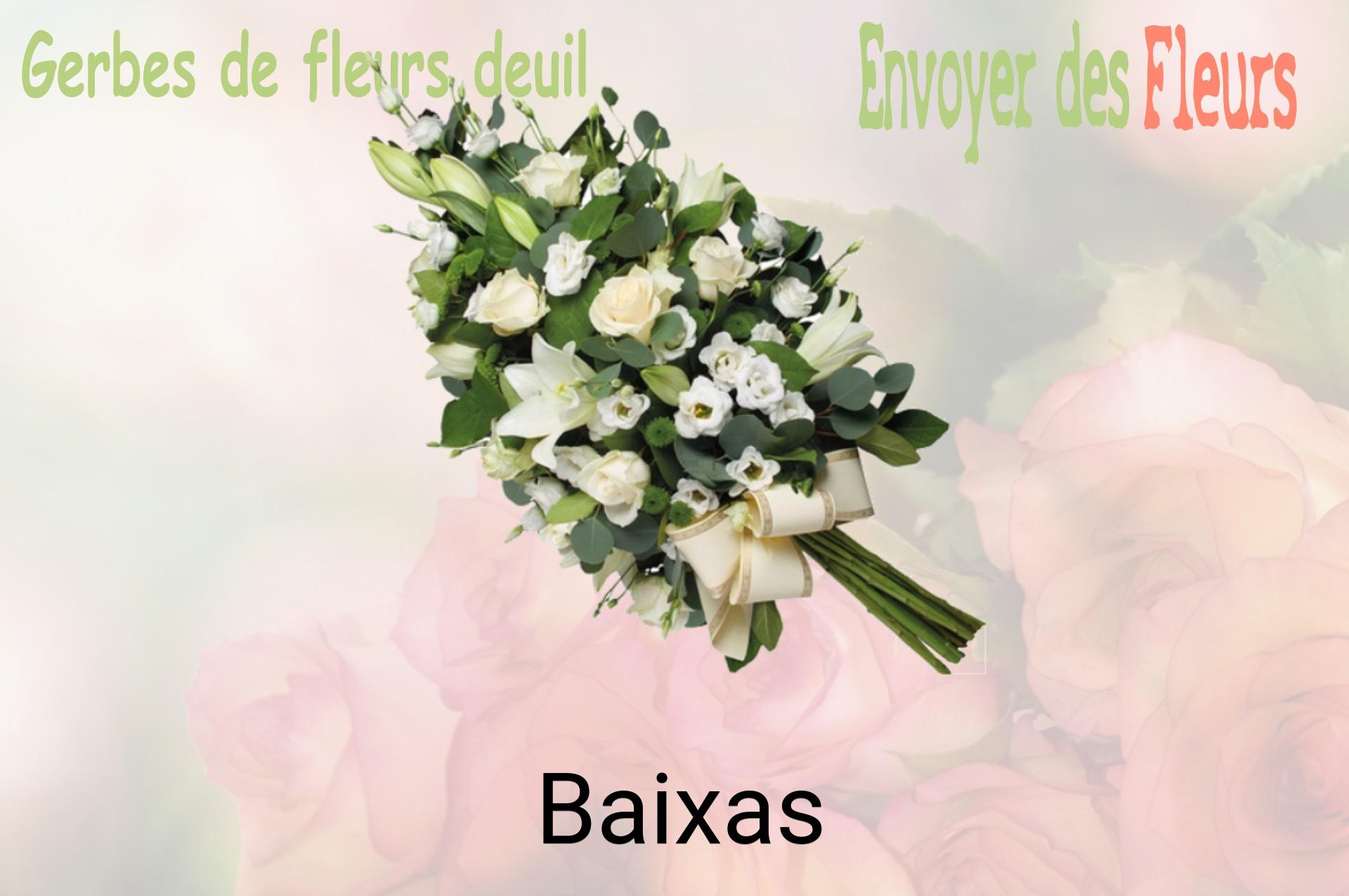 Gerbe de fleurs de deuil livrée à Baixas